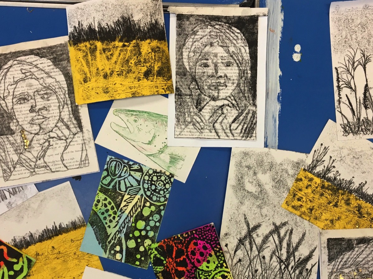 Mixed Media Pen Drawing Cath Siswick