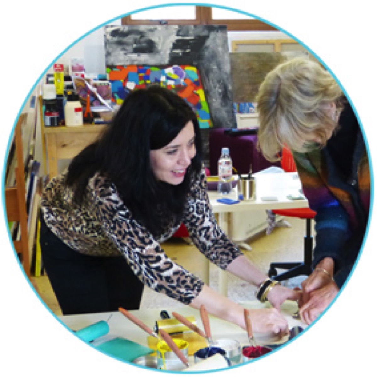 Cath Siswick, Art Teacher, Linocut Printing