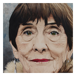Oil Portrait Painting of June Brown, link to full image